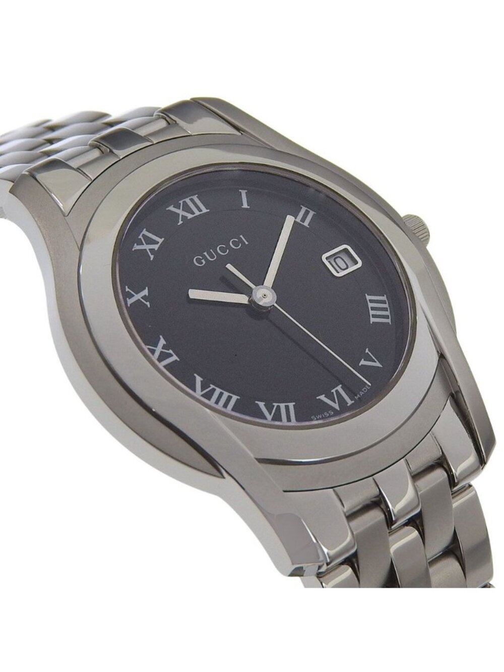 Gucci Class Stainless Steel Quartz Analog Display Black Dial Watch - Picture 3 of 8
